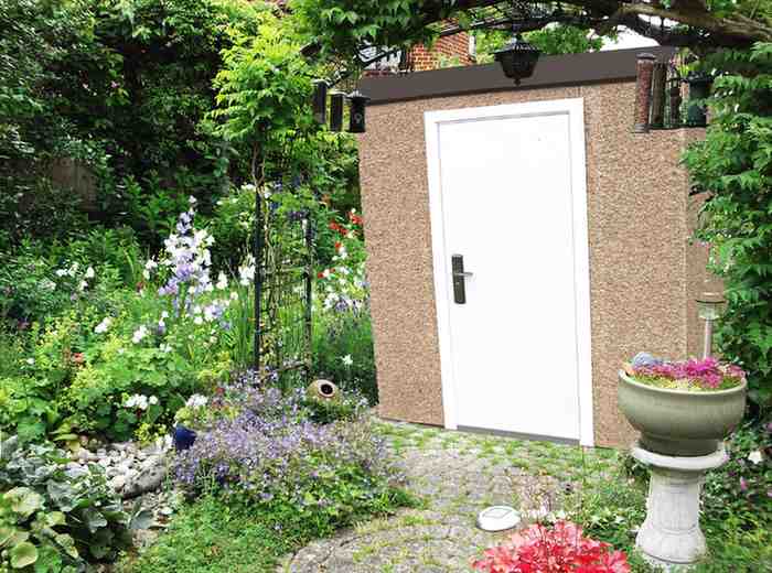 Fort knox Door on the Fort Knox Shedl located in the garden on the end of the path